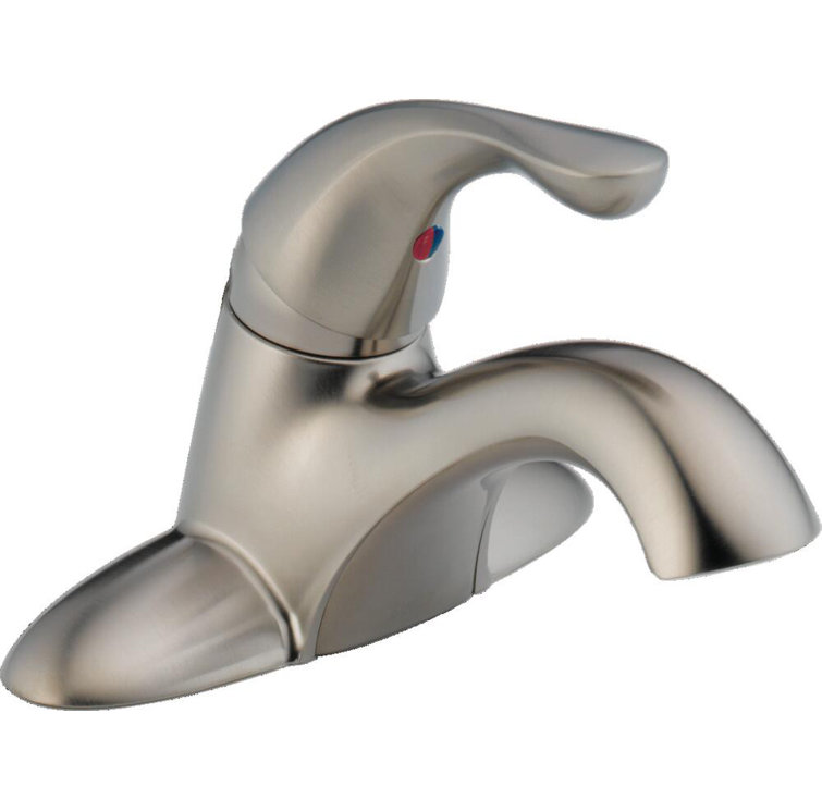 Stainless Steel Single Handle Centerset Bathroom Faucet
