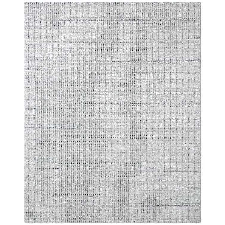 Gray Hand-Tufted Wool Rectangular 8' x 10' Rug
