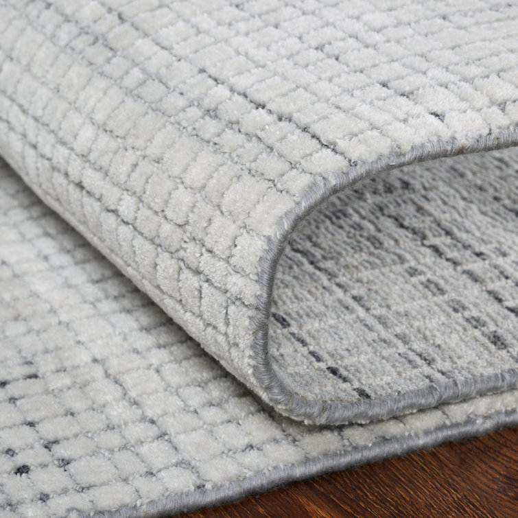 Gray Hand-Tufted Wool Rectangular 8' x 10' Rug