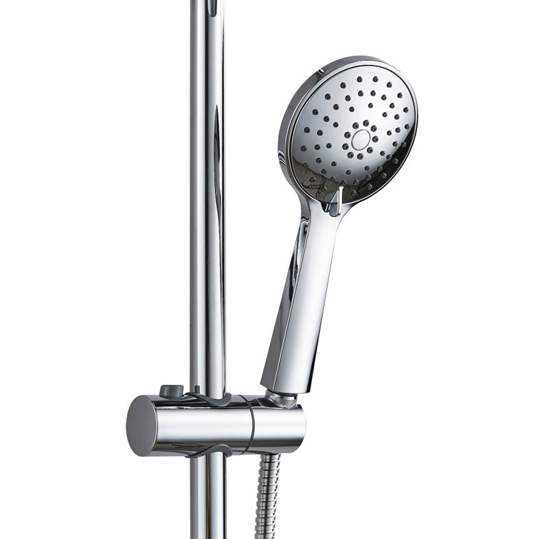 Polaris Chrome Adjustable Height Dual Shower Head System