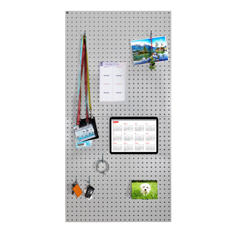 Granite Steel Heavy-Duty Pegboard Set with Hook Assortment