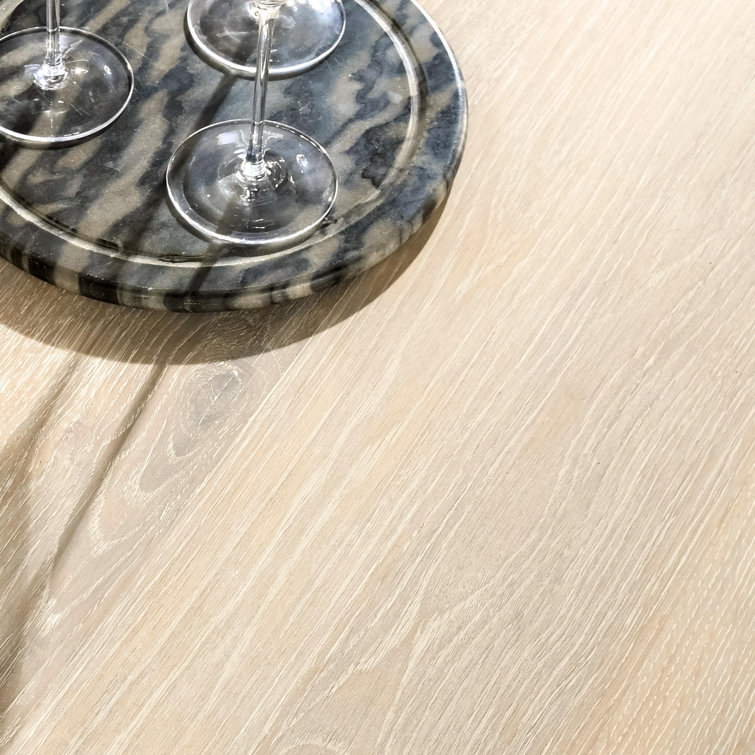 Vander 84" Oak Cream Farmhouse Dining Table