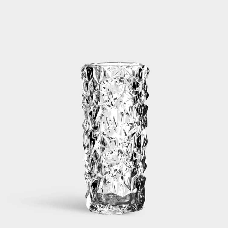Orrefors Carat Clear Crystal Flower Vase