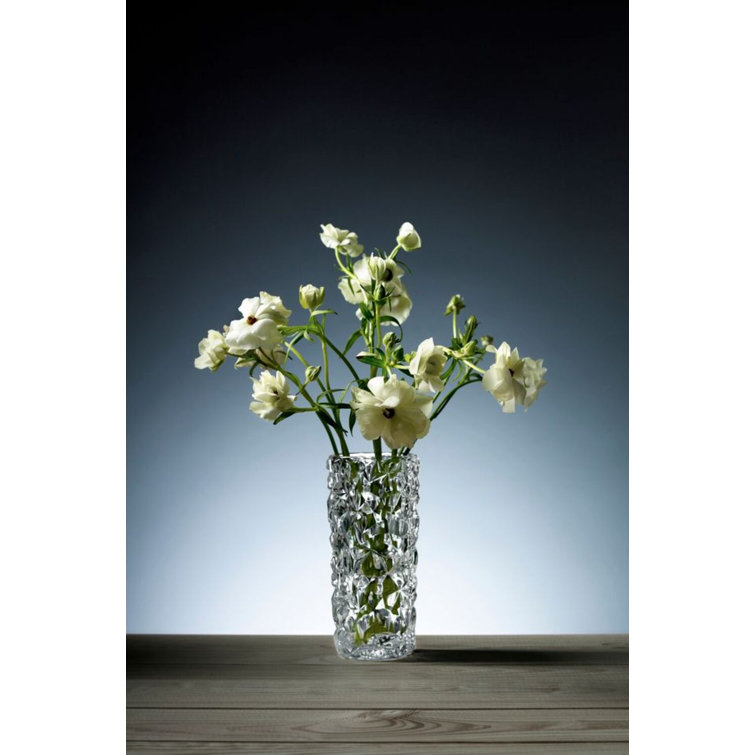 Orrefors Carat Clear Crystal Flower Vase
