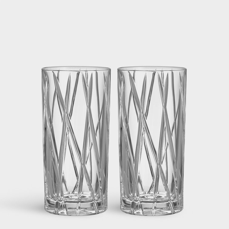 Martti Rytkönen Handmade Crystalized Stemless Highball Glass Set