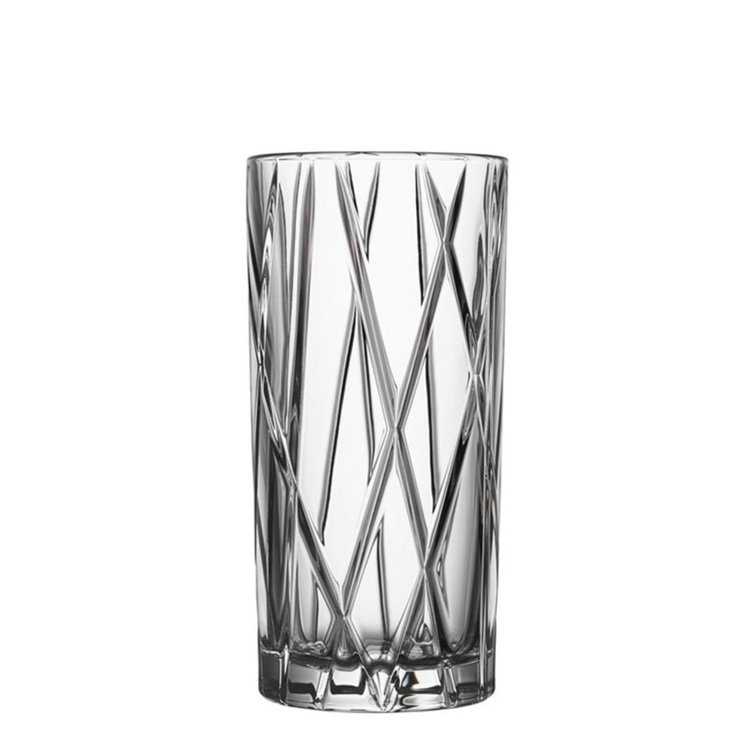 Martti Rytkönen Handmade Crystalized Stemless Highball Glass Set