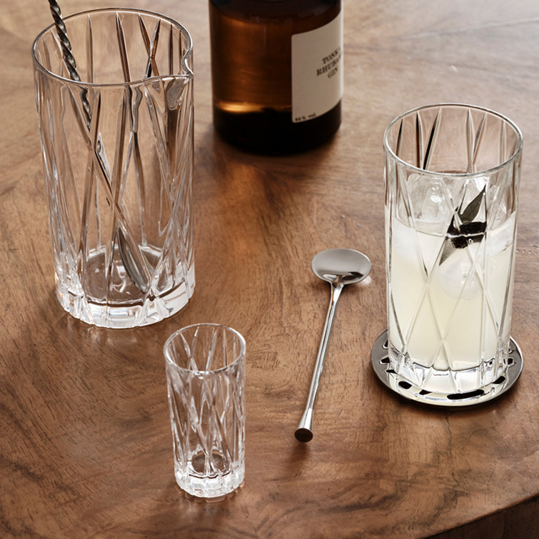 Martti Rytkönen Handmade Crystalized Stemless Highball Glass Set
