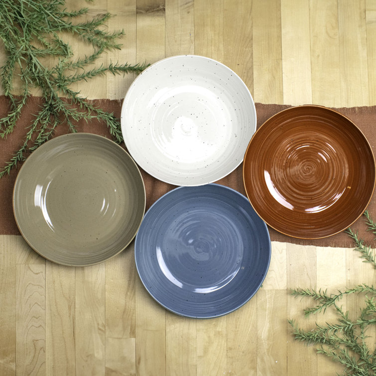 Sango Colorful Ceramic Soup Bowls Set of Four