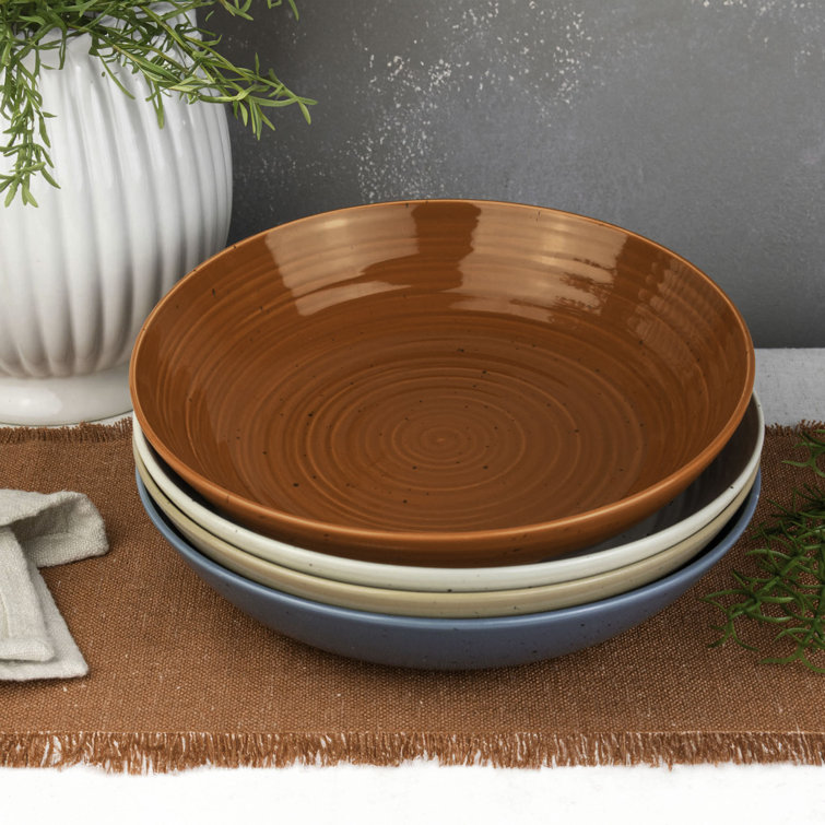 Sango Colorful Ceramic Soup Bowls Set of Four