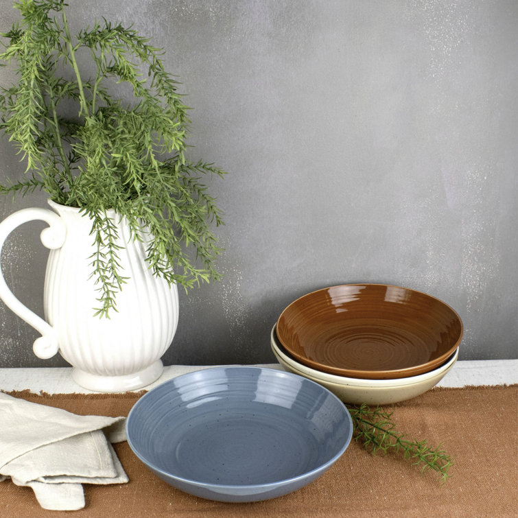 Sango Colorful Ceramic Soup Bowls Set of Four