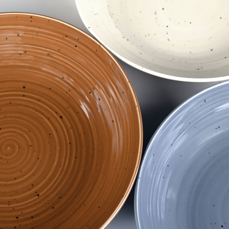 Sango Colorful Ceramic Soup Bowls Set of Four