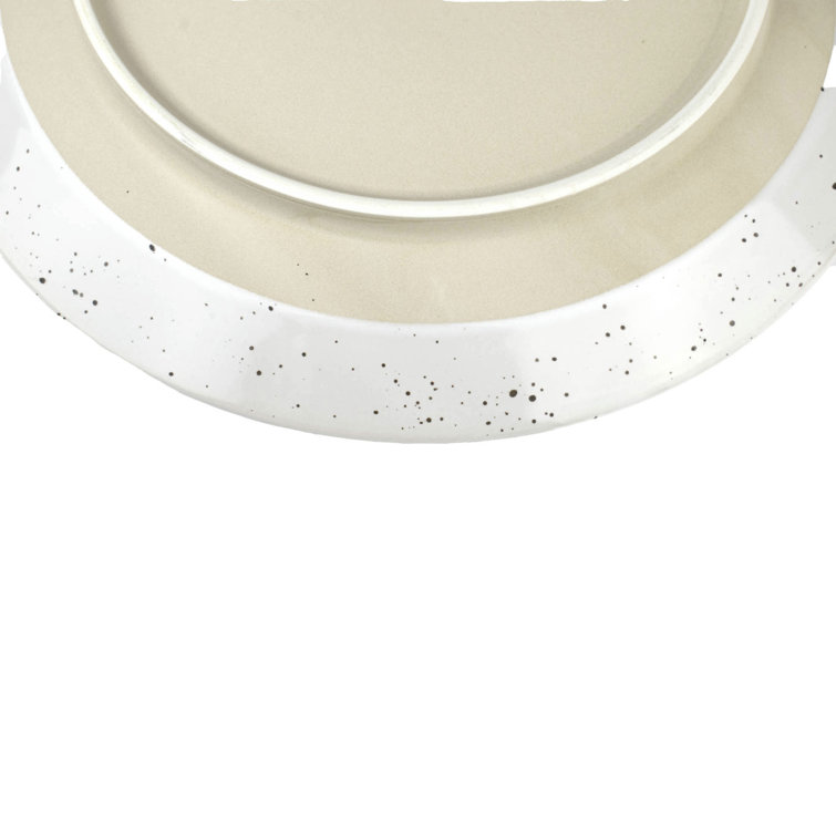 Siterra 16-Piece White Ceramic Dinnerware Set