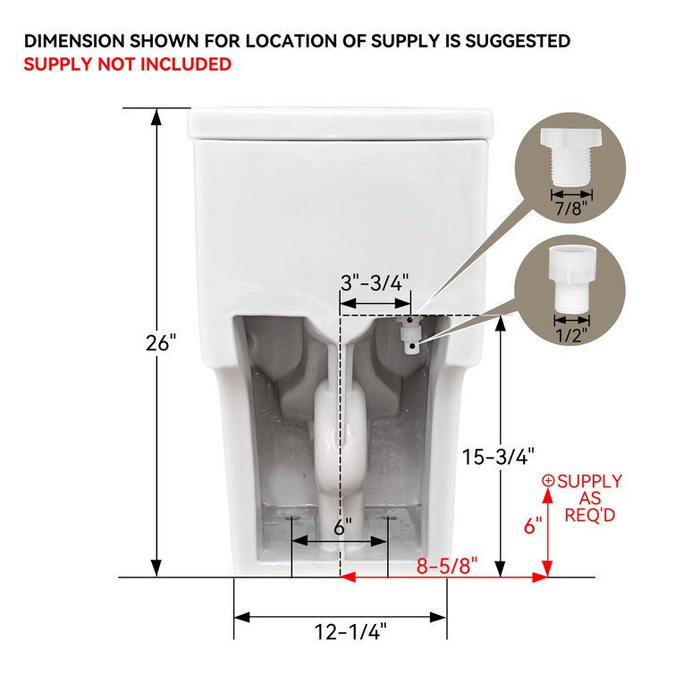 Matte White Elongated Dual Flush One-Piece Toilet