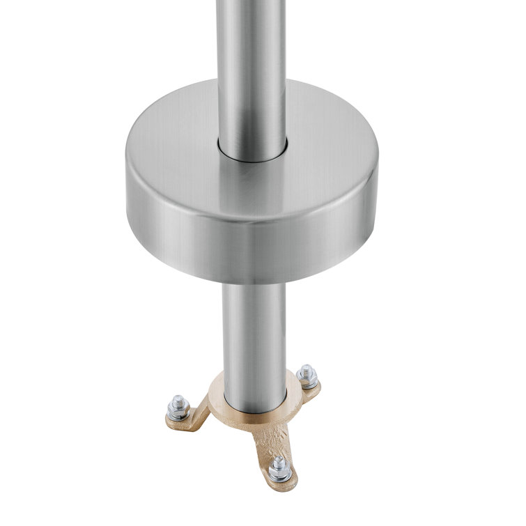 Brushed Nickel Freestanding Bathtub Faucet with Hand Shower
