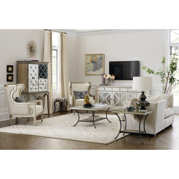 Sanctuary Debutant Wingback Chair in Black with Zebre Pillow