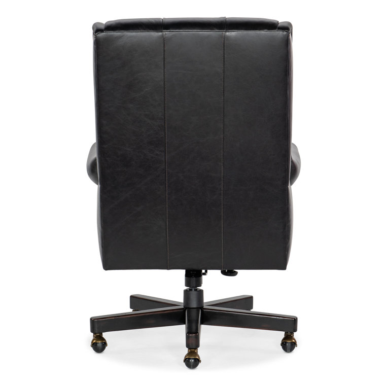 Old Saddle Black Leather Executive Swivel Chair