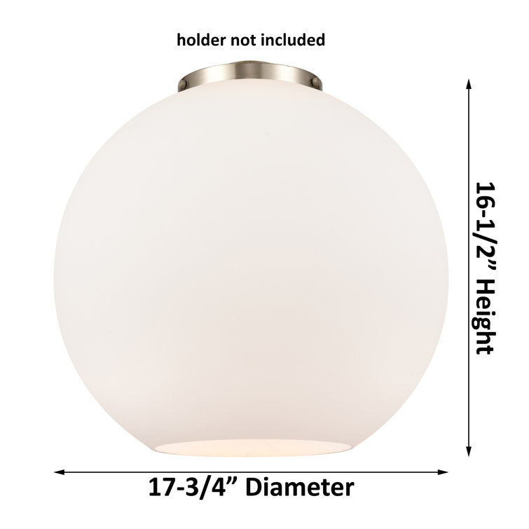 Athens Globe Brushed Brass 18'' Indoor/Outdoor Pendant Light