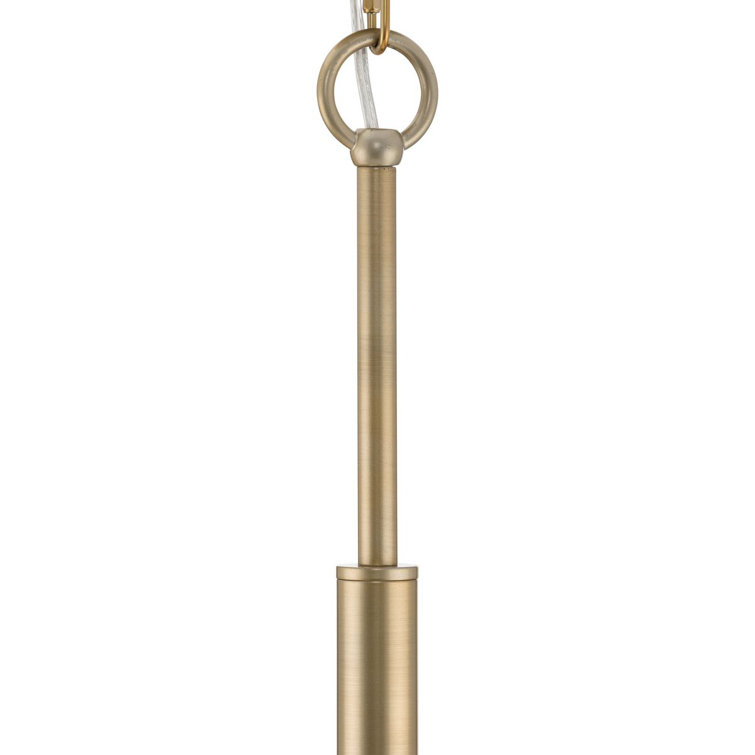 Seville Soft Gold 9-Light Contemporary Chandelier with Glass Elements