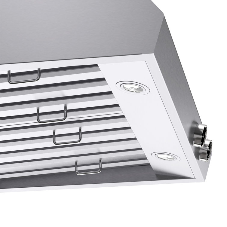 30-Inch Stainless Steel Under Cabinet Range Hood with LED Lights