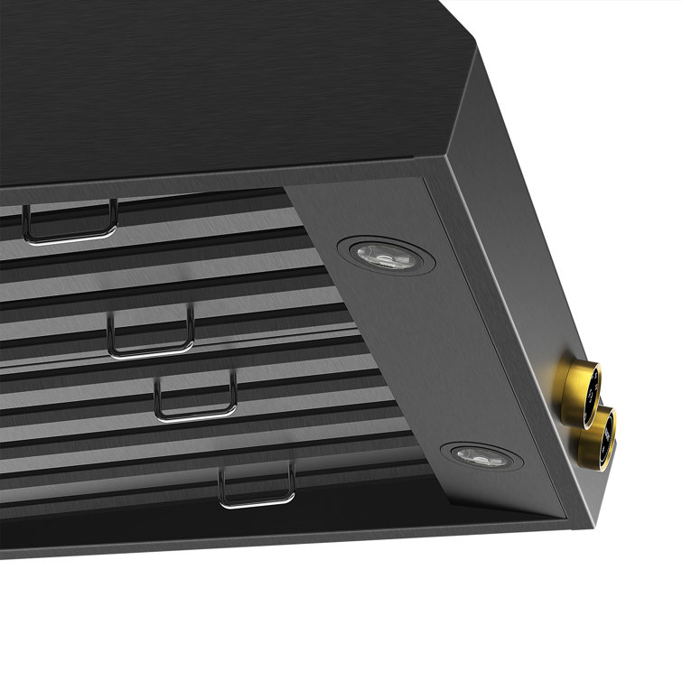 30-Inch Black Stainless Steel Under Cabinet Range Hood with LED Lights