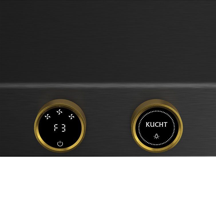 30-Inch Black Stainless Steel Under Cabinet Range Hood with LED Lights