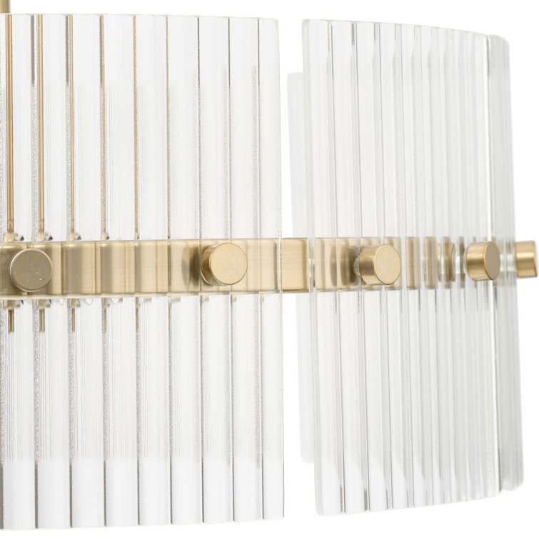 Seville Soft Gold Glass 4-Light Pendant
