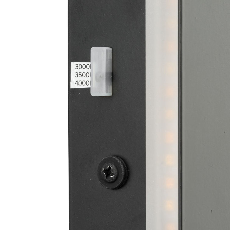 24" Matte Black LED Contemporary Outdoor Wall Light