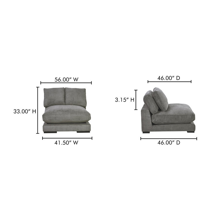 Gray Polyester Contemporary Slipper Chair with Manufactured Wood Base