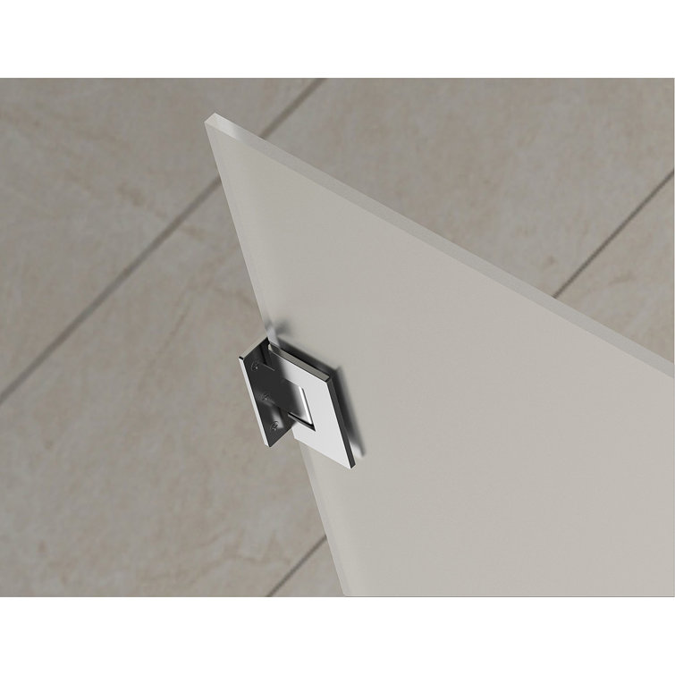 Vanora 32" x 72" Chrome Frameless Hinged Shower Enclosure