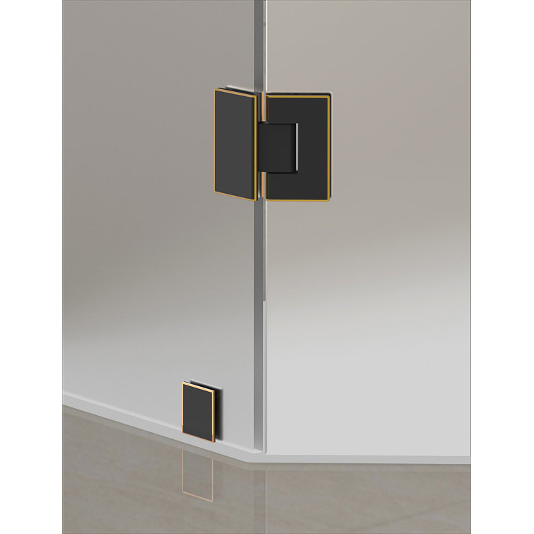 Neoscape 42" x 72" Chrome Frameless Frosted Glass Shower Enclosure
