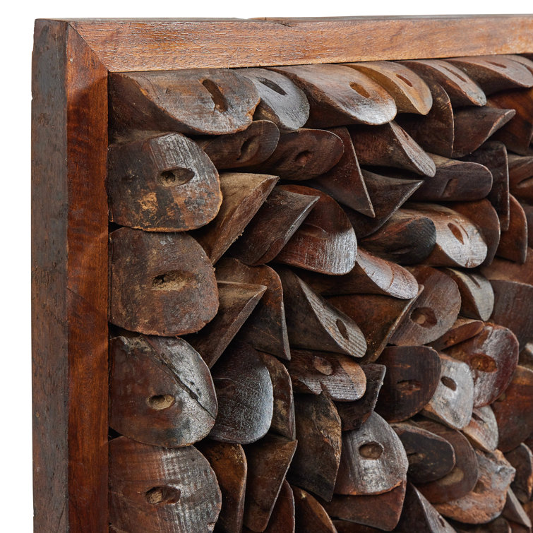 Vintage Reclaimed Wood Shoe Mold Wall Art