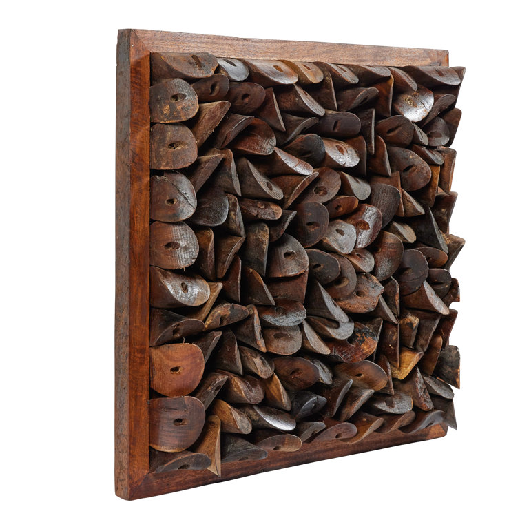 Vintage Reclaimed Wood Shoe Mold Wall Art