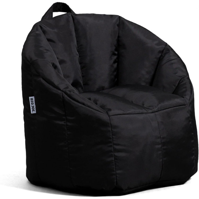 Big Joe Black Nylon Blend Milano Bean Bag Chair