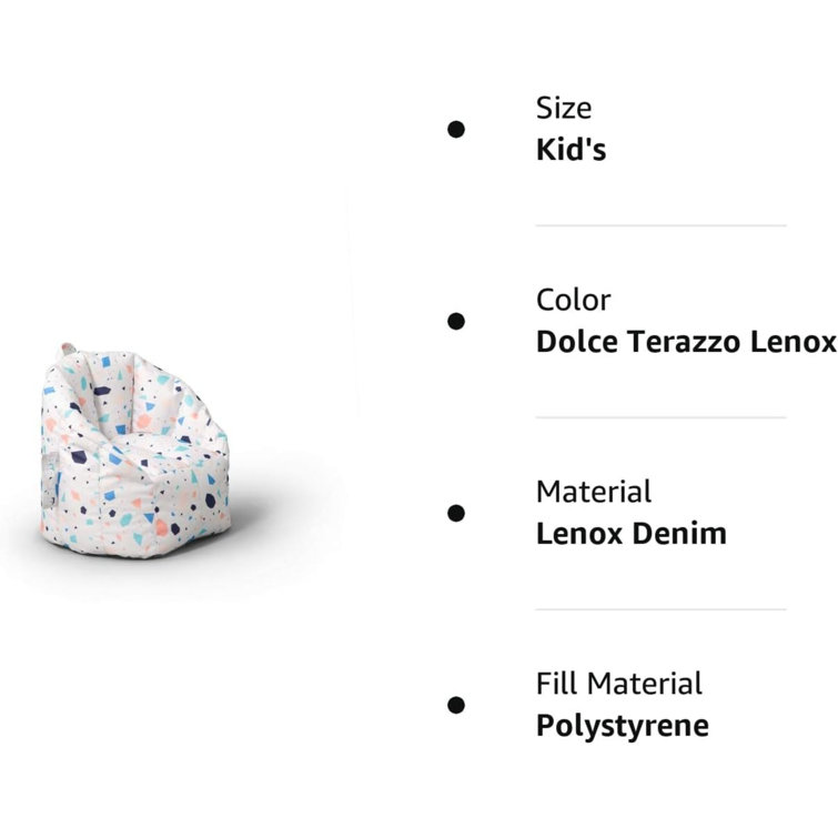 Dolce Terrazzo Polyester Kid's Bean Bag Chair
