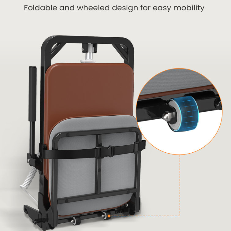 Brown PU Leather Electric Lift Chair with Carbon Steel Frame