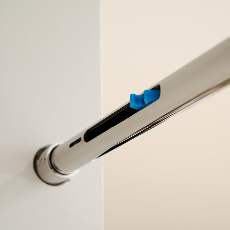 Chrome Frameless Single Sliding Shower Door with Clear Glass Panels
