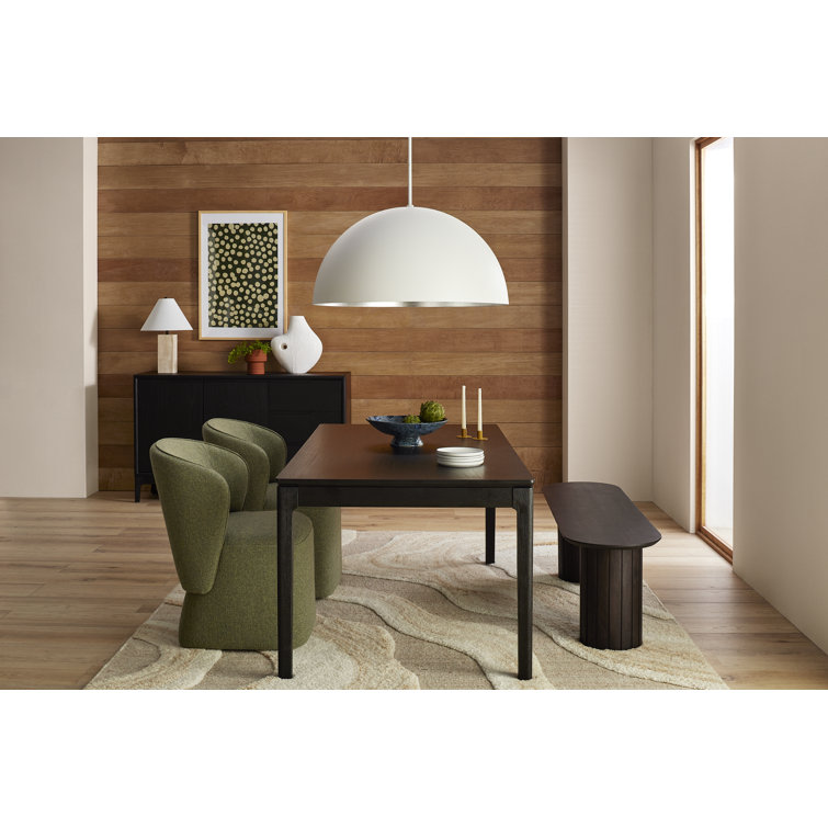 Black Solid and Manufactured Wood 60'' Sideboard