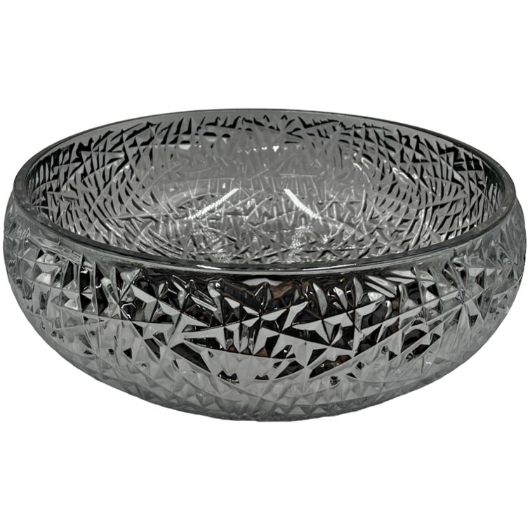 Moonshell 17" Black Gradient Glass Round Vessel Sink