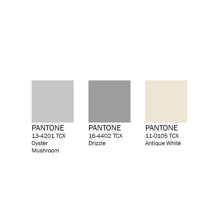 Square Gray and Beige Wool Abstract Rug