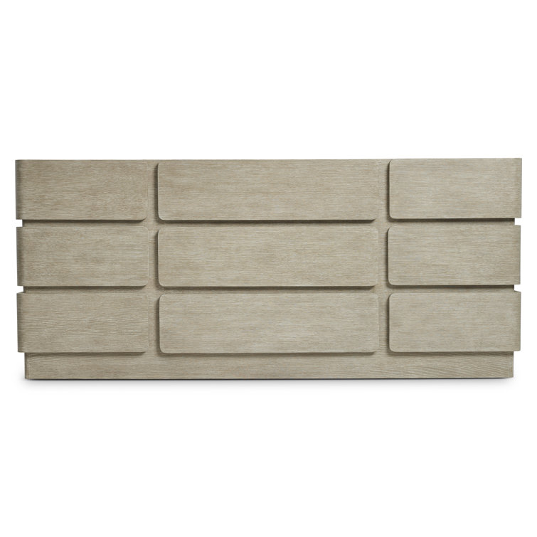 Clay Finish White Oak Modern Dresser with Soft Close Drawers