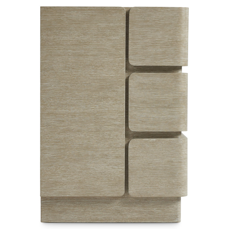 Clay Finish White Oak Modern Dresser with Soft Close Drawers
