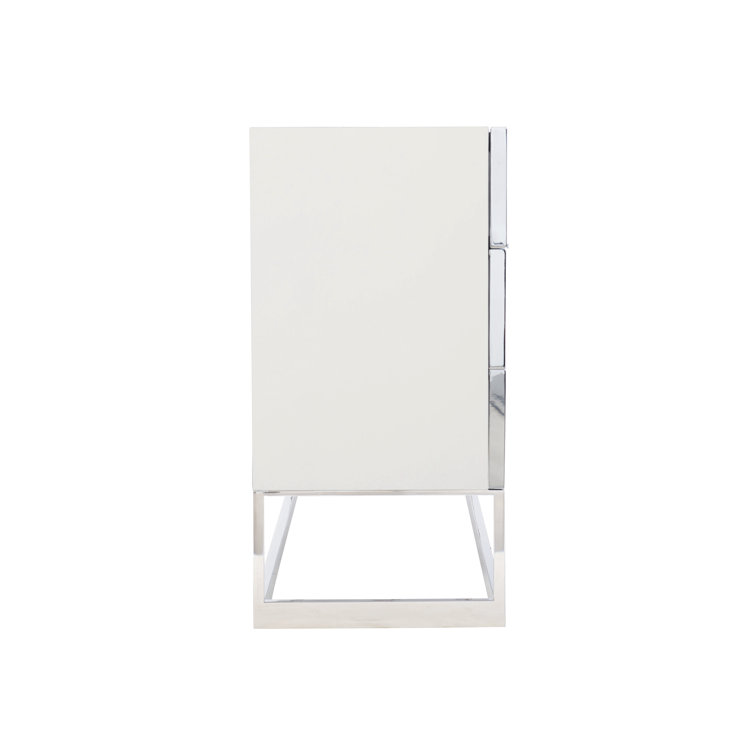 Parkhurst White Lacquer Dresser with Dovetail Drawers
