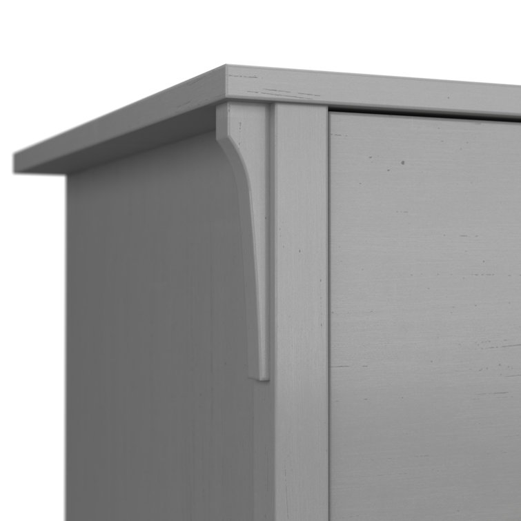 Cape Cod Gray Adjustable 5-Shelf Floor-Standing Bookcase Set
