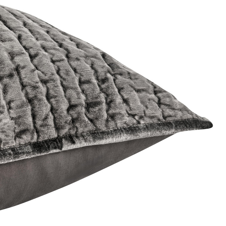 Desert Brown Quilted Velvet Standard Sham