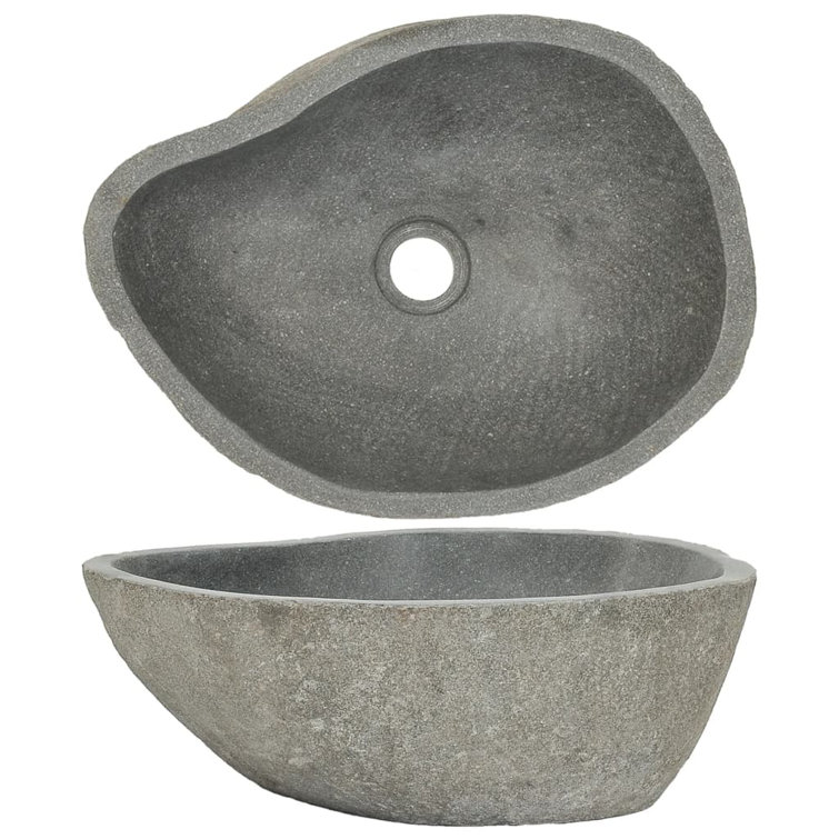 Natural River Stone Oval Bathroom Sink