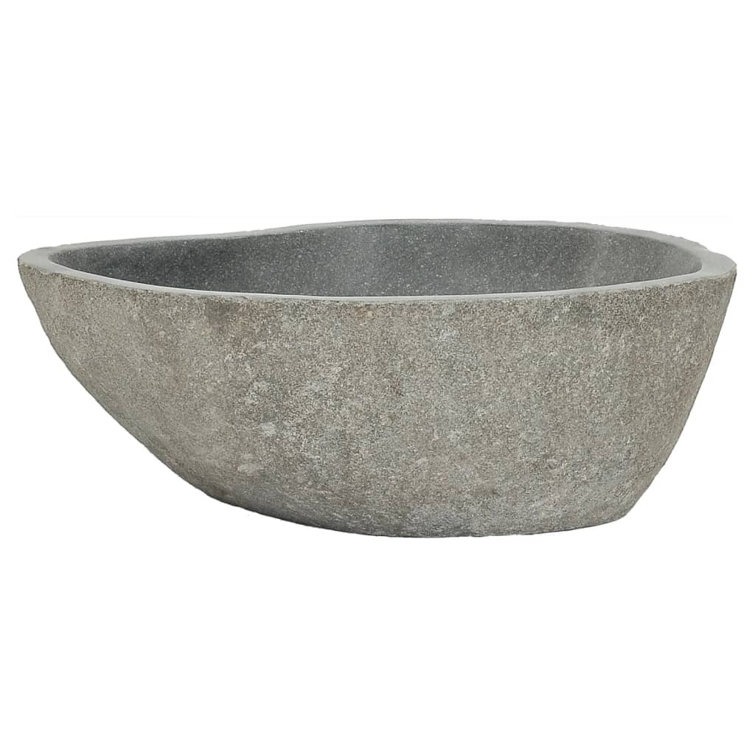 Natural River Stone Oval Bathroom Sink