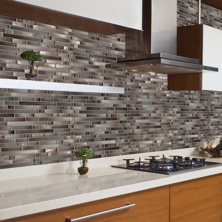 Akaya Copper Glass Mosaic Tile Sheet for Wall and Floor