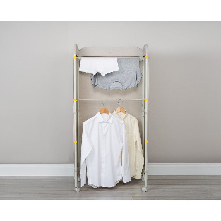 Eclipse 3-Tier Ecru Steel Indoor Drying Rack with Fabric Cover
