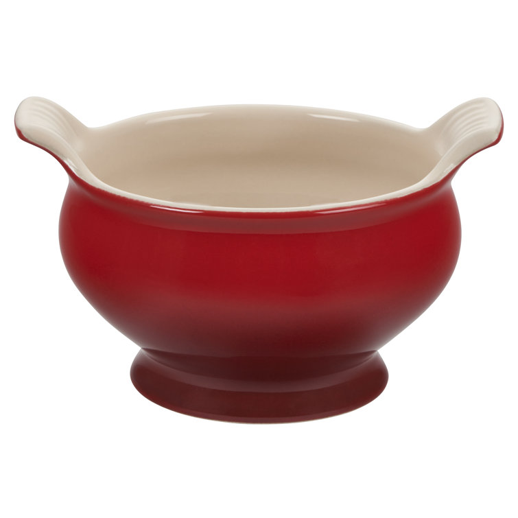 Cerise Red Round Ceramic Soup and Dessert Bowl