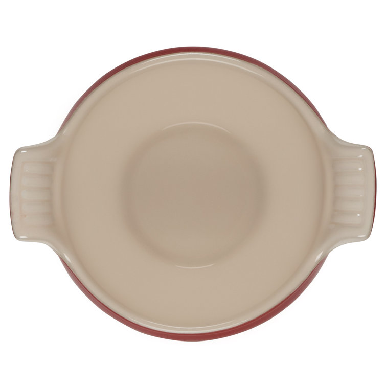 Cerise Red Round Ceramic Soup and Dessert Bowl